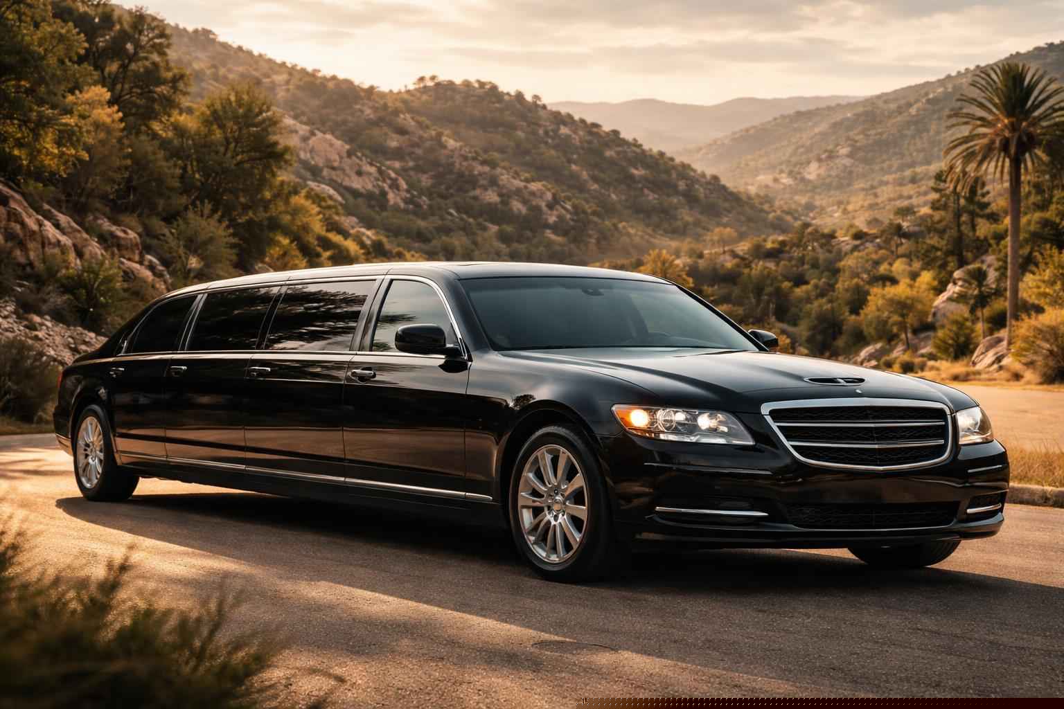Luxury Black Limo Service In Harbison Canyon