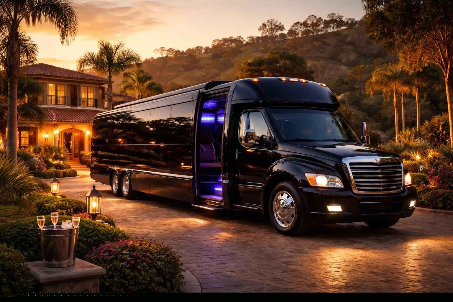 Limo Bus Rental In Eucalyptus Hills California Luxury Limo Bus Service In Eucalyptus Hills