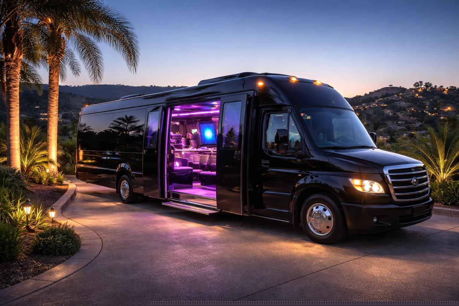 Party Bus Rental Near Me Eucalyptus Hills Ca