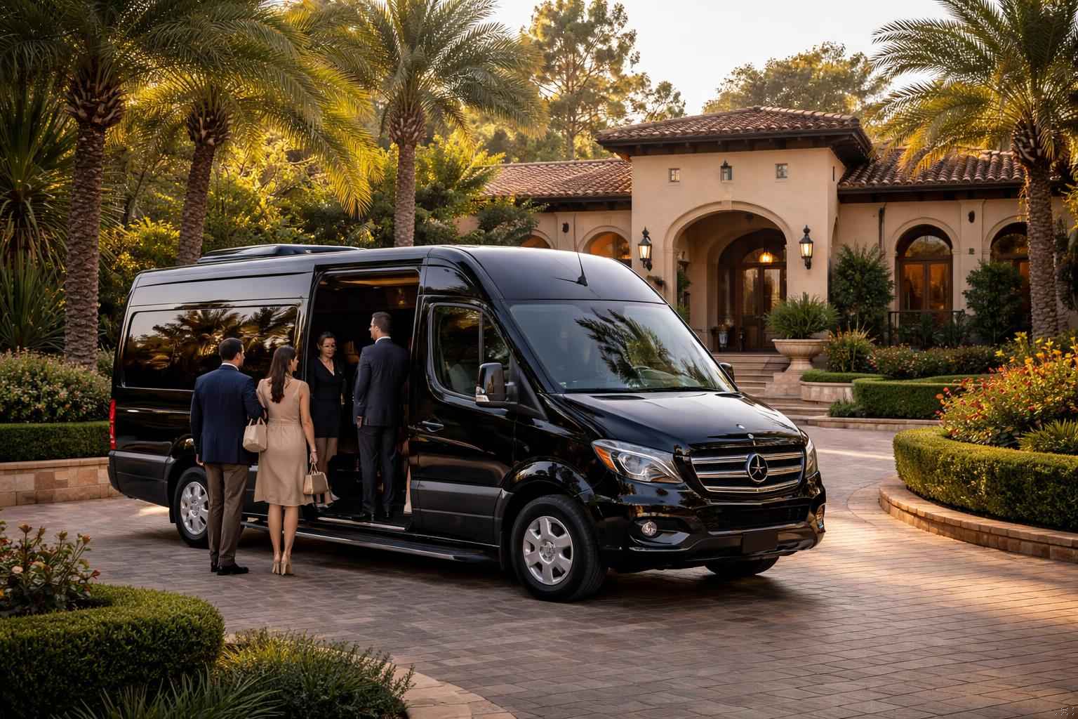 Passenger Van With Driver In Fairbanks Ranch Ca