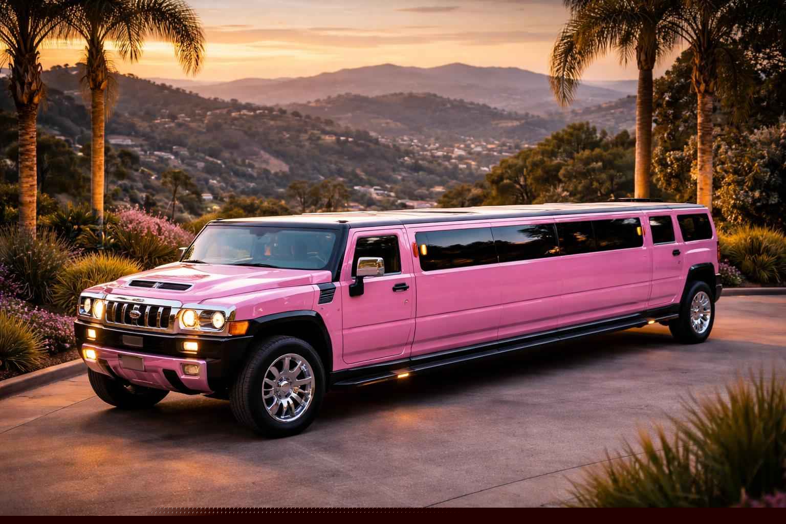 Pink Hummer Limo Rental Eucalyptus Hills CA