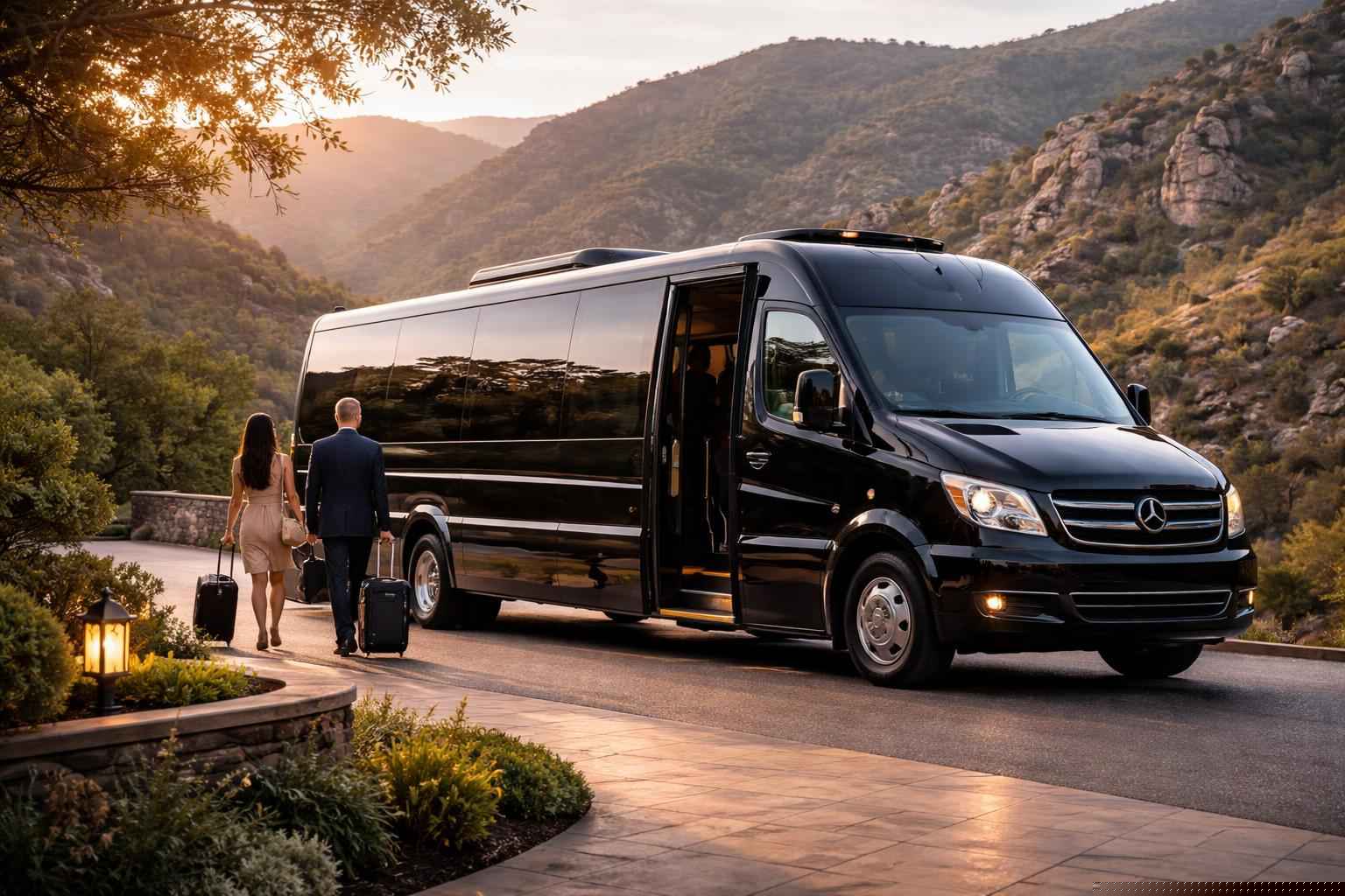 Private Shuttle Bus Service In Harbison Canyon