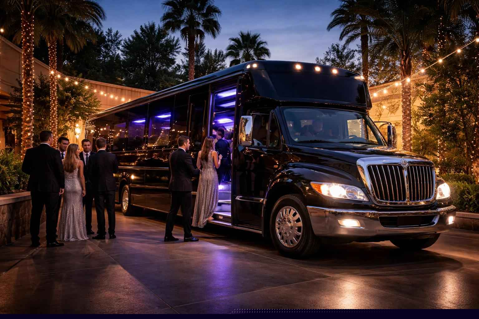 Prom Party Bus Rental In Harbison Canyon CA