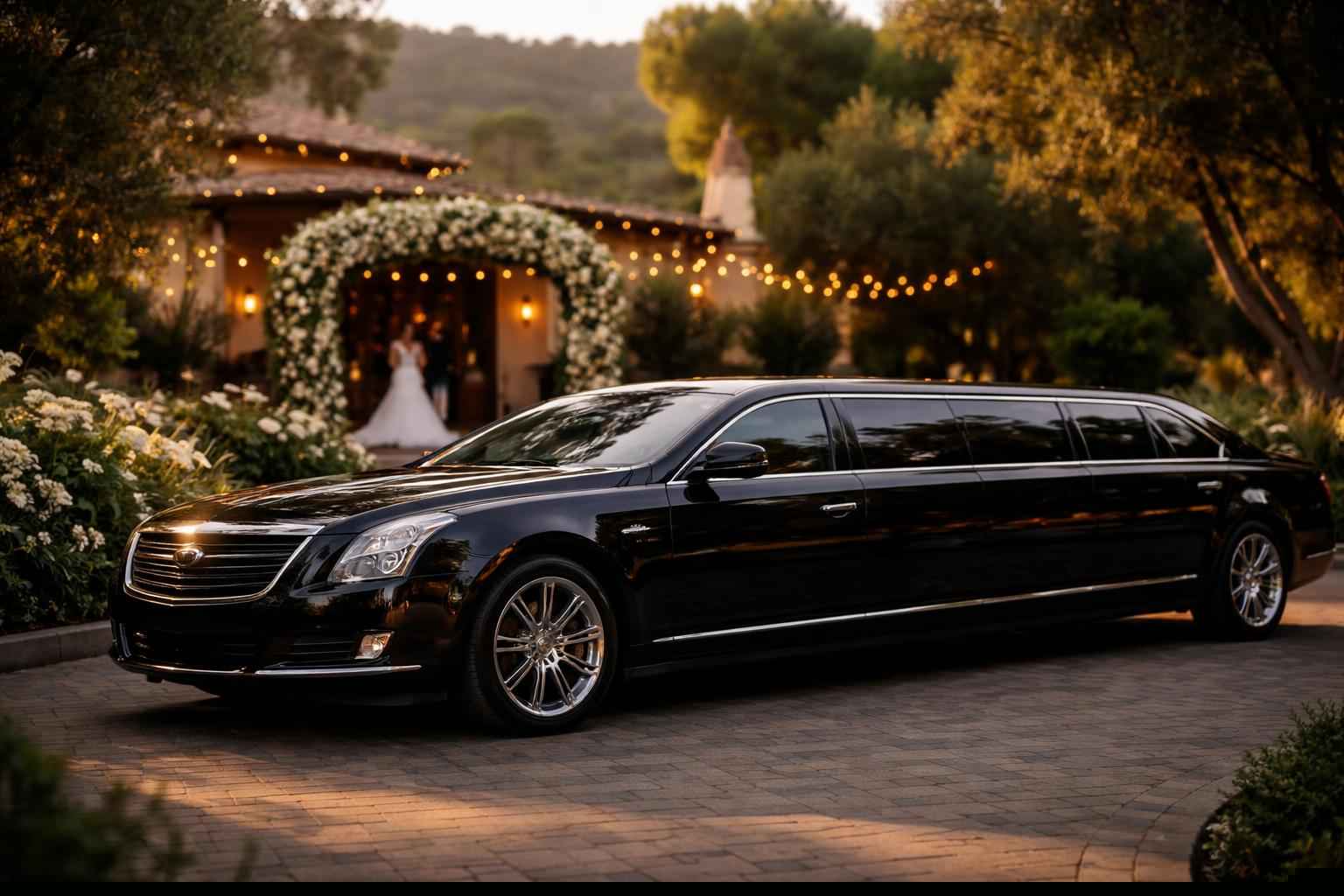 Wedding Black Limo Rental In Eucalyptus Hills CA