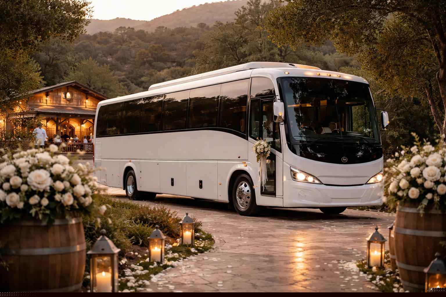 Wedding Bus Rental In Harbison Canyon CA