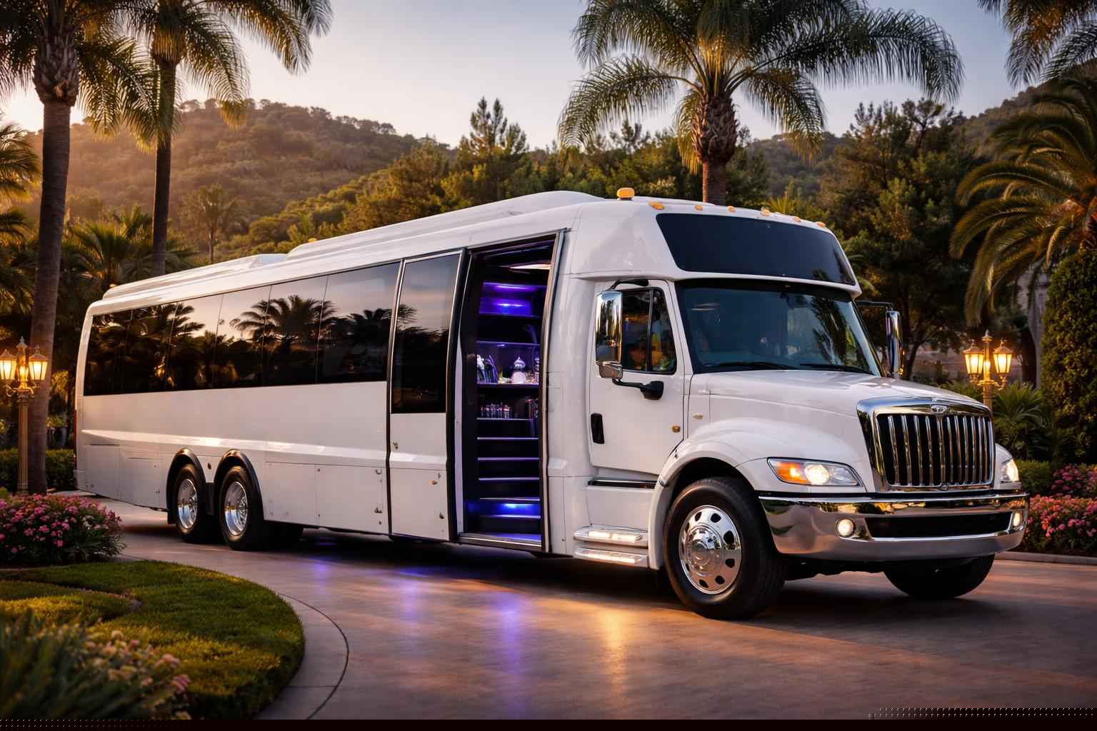 What Is Included With A White Party Bus Rental?