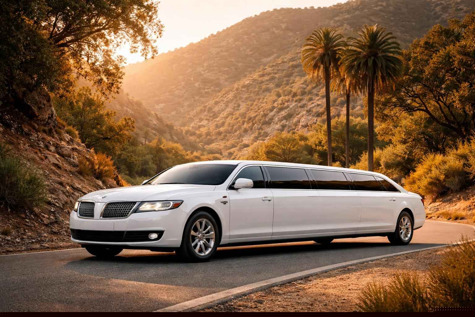 White Limo Rental Near Me In Harbison Canyon