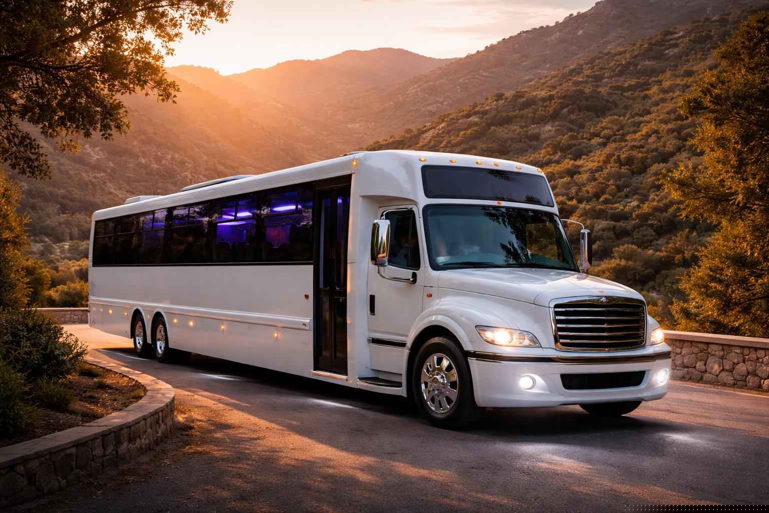 White Party Bus Company In Harbison Canyon CA