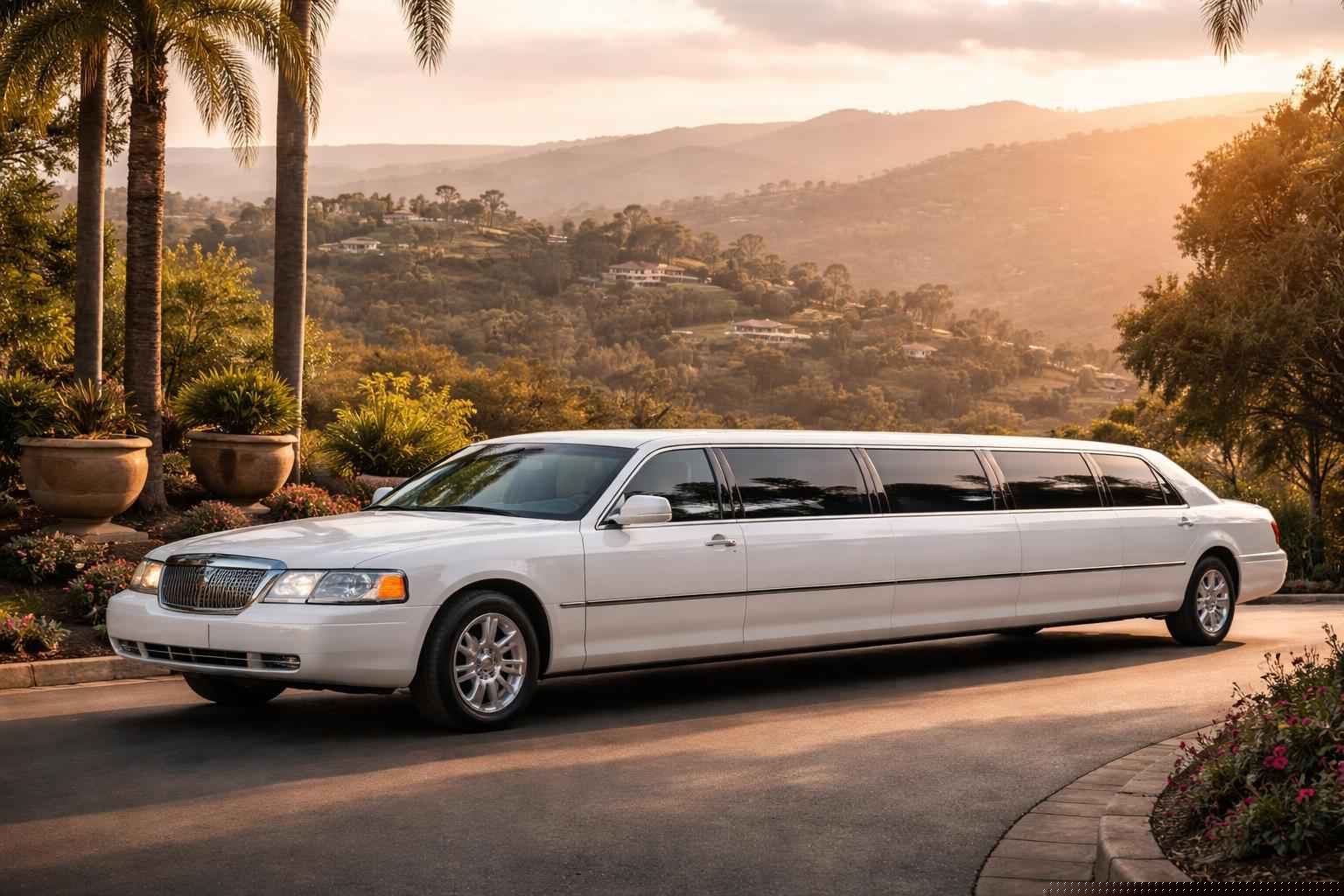 White Stretch Limo Rental In Eucalyptus Hills CA