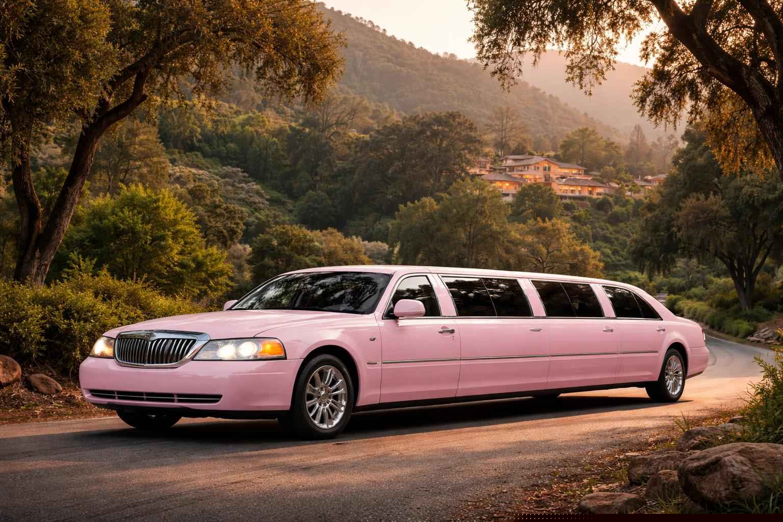Affordable Pink Limo Service In Elfin Forest