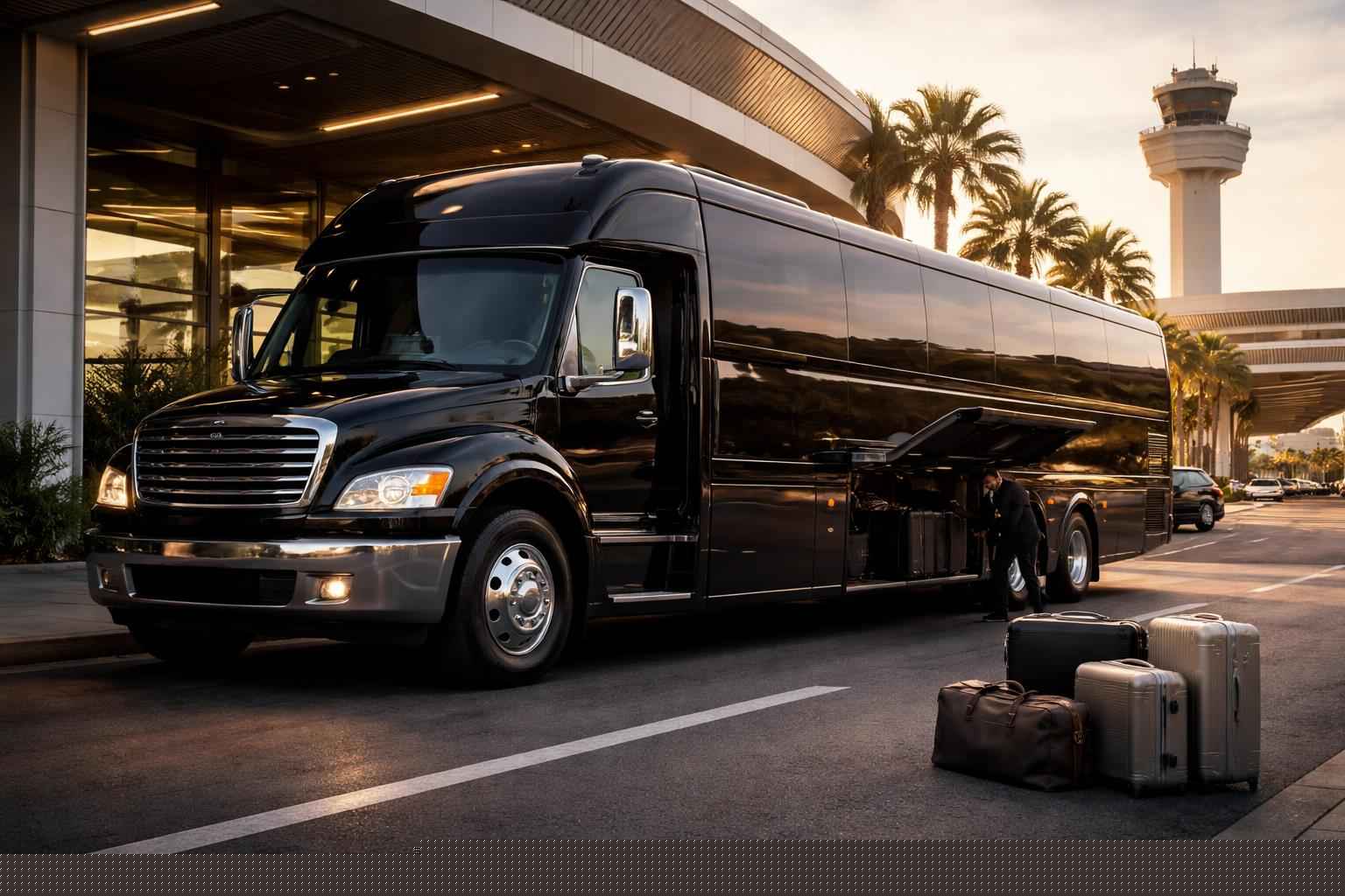 Airport Limo Bus Rental In Elfin Forest CA