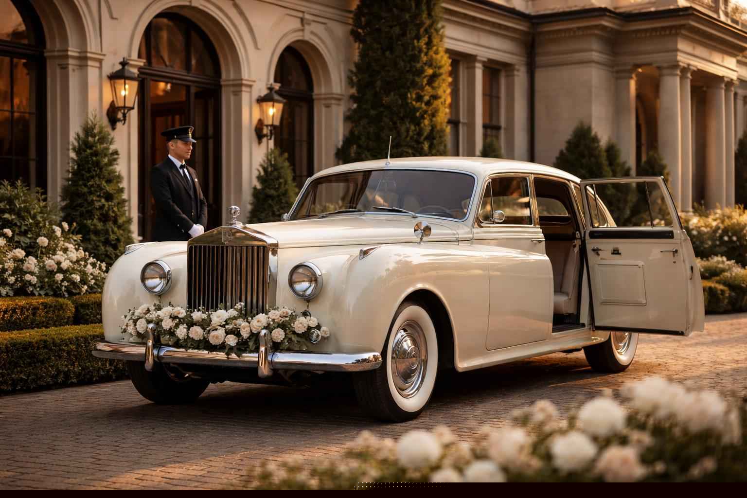 Chauffeured Wedding Antique Car Rental