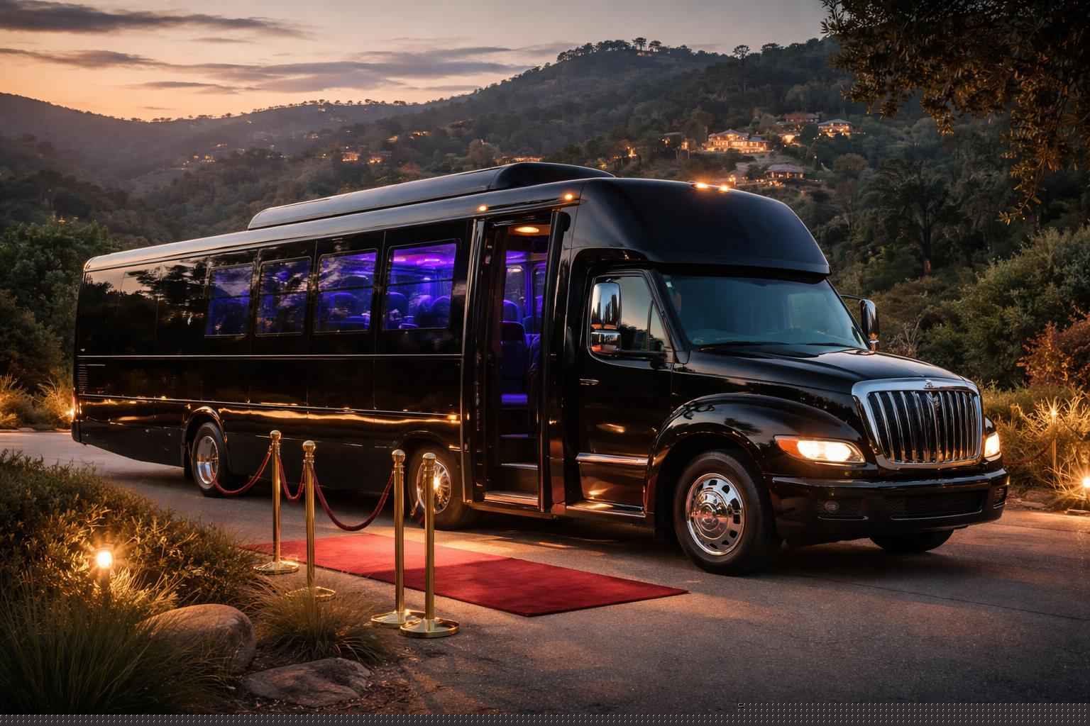 Luxury Party Bus Service In Elfin Forest California