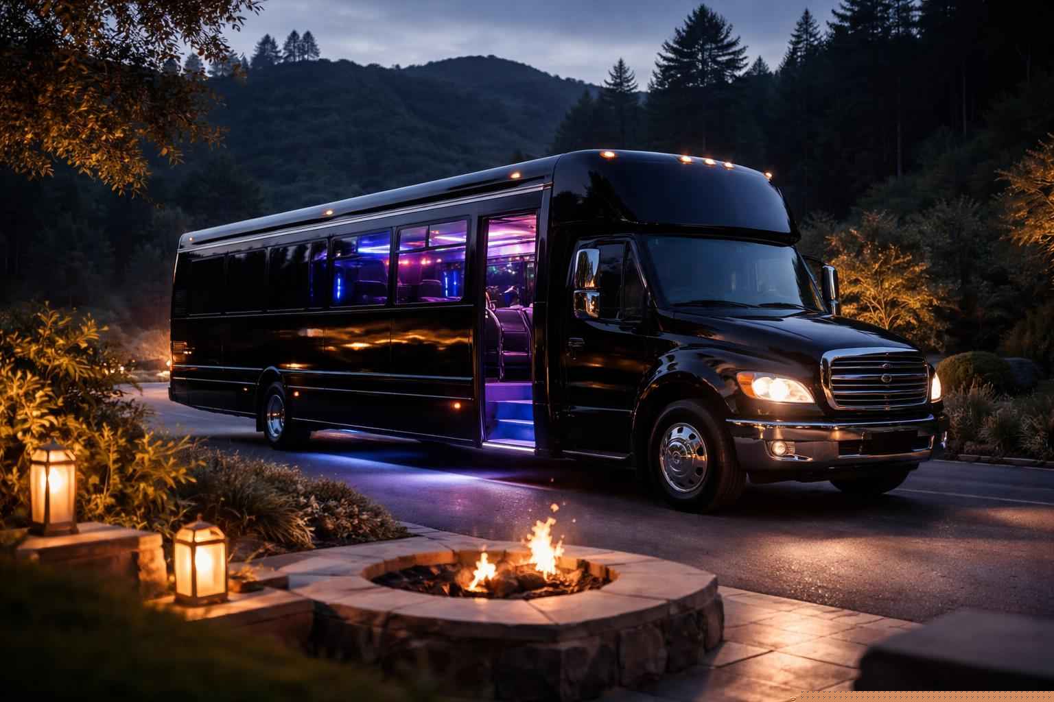 Night Out Party Bus Rental Near Elfin Forest