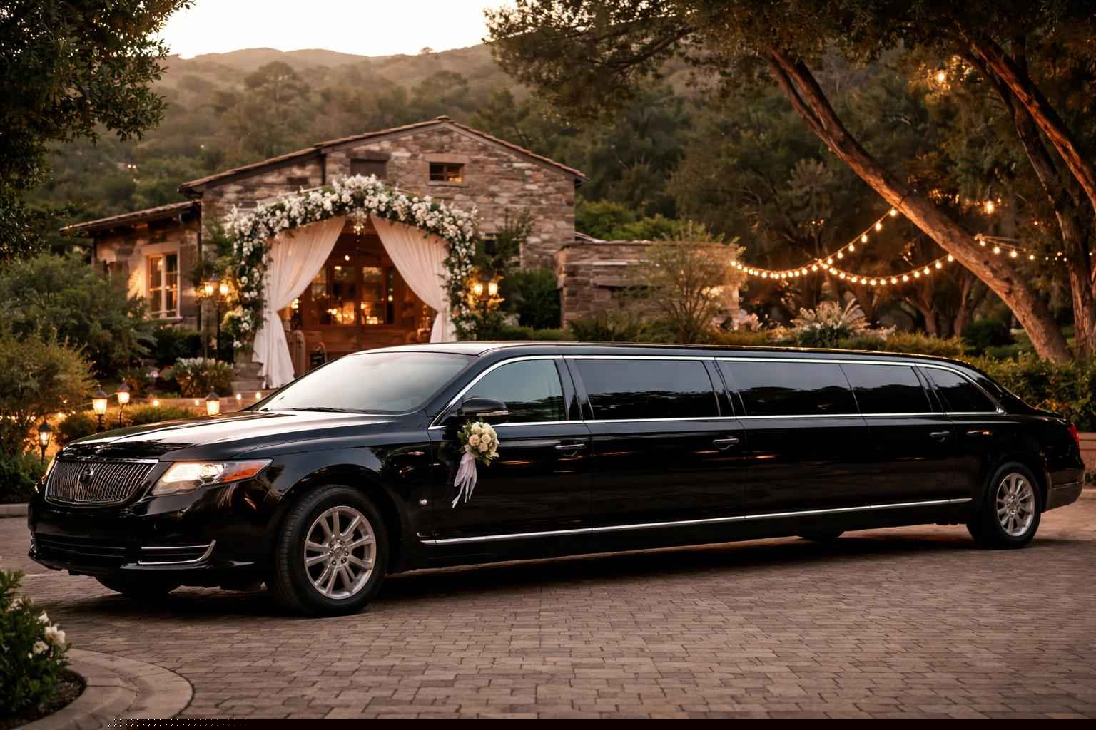 Wedding Black Limo Rental In Elfin Forest CA