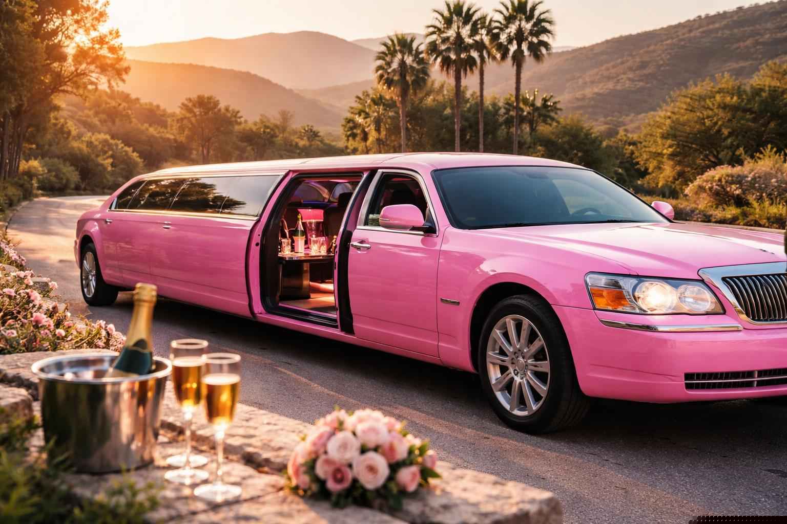 What Is Included With A Pink Limo Rental?
