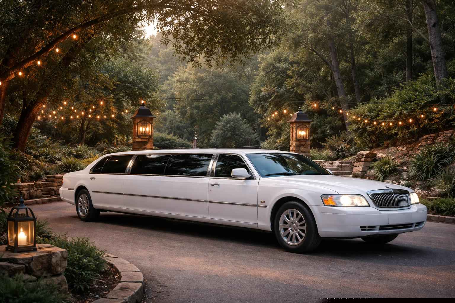 White Party Limo Rental In Elfin Forest
