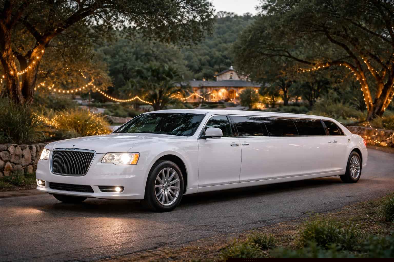 White Prom Limo Rental Elfin Forest California