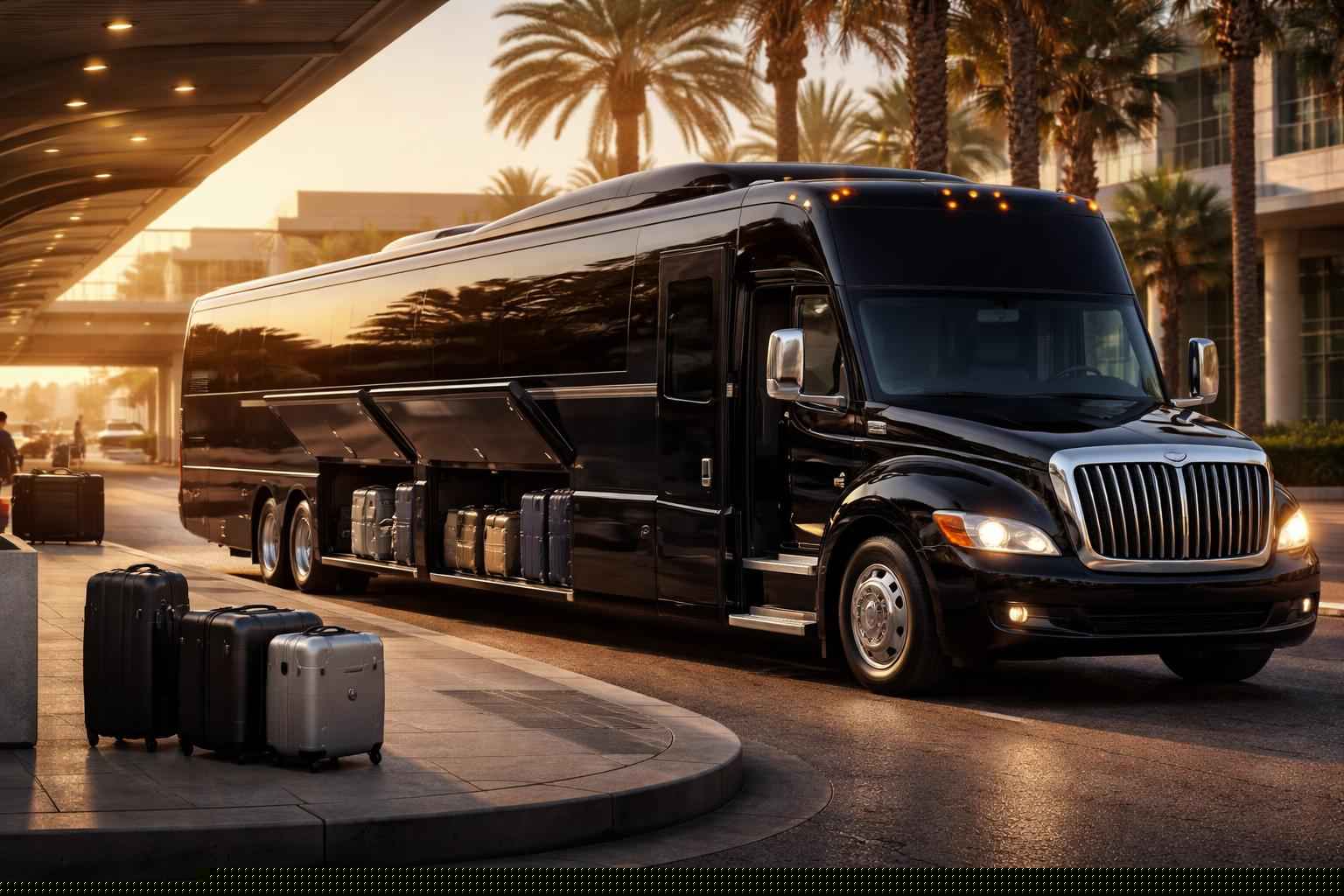 Airport Limo Bus Rental Near Casa De Oro
