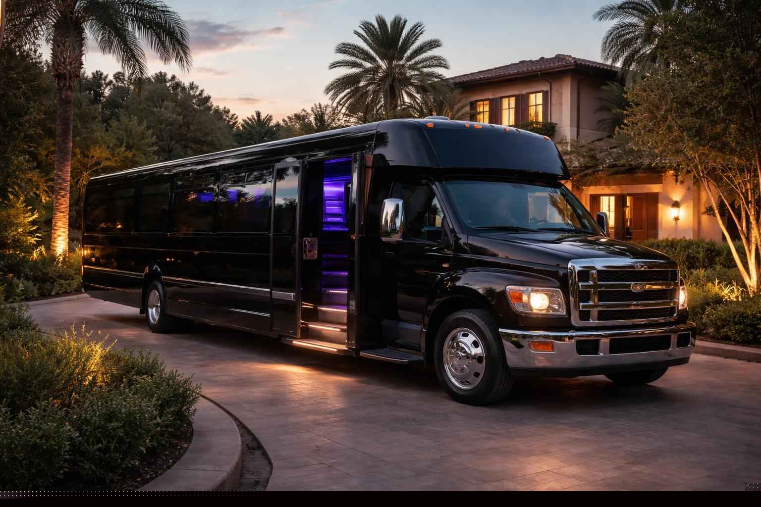 Best Black Party Bus Company In Elfin Forest CA