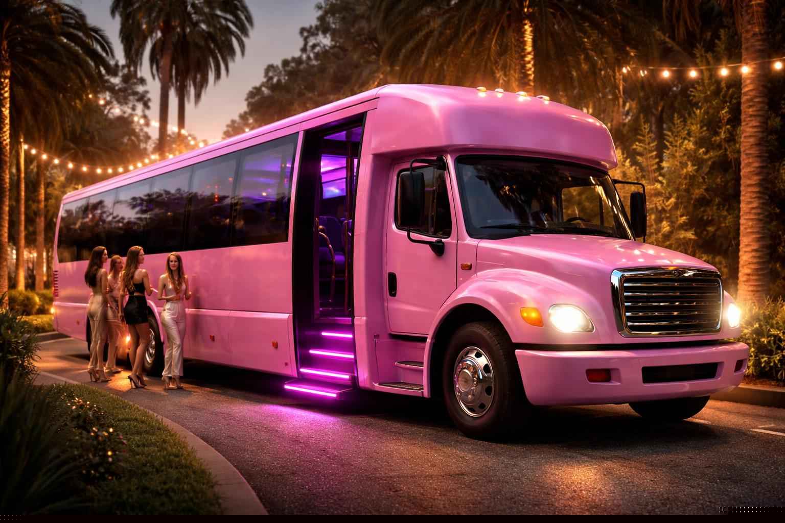 Best Pink Party Bus Company In Elfin Forest