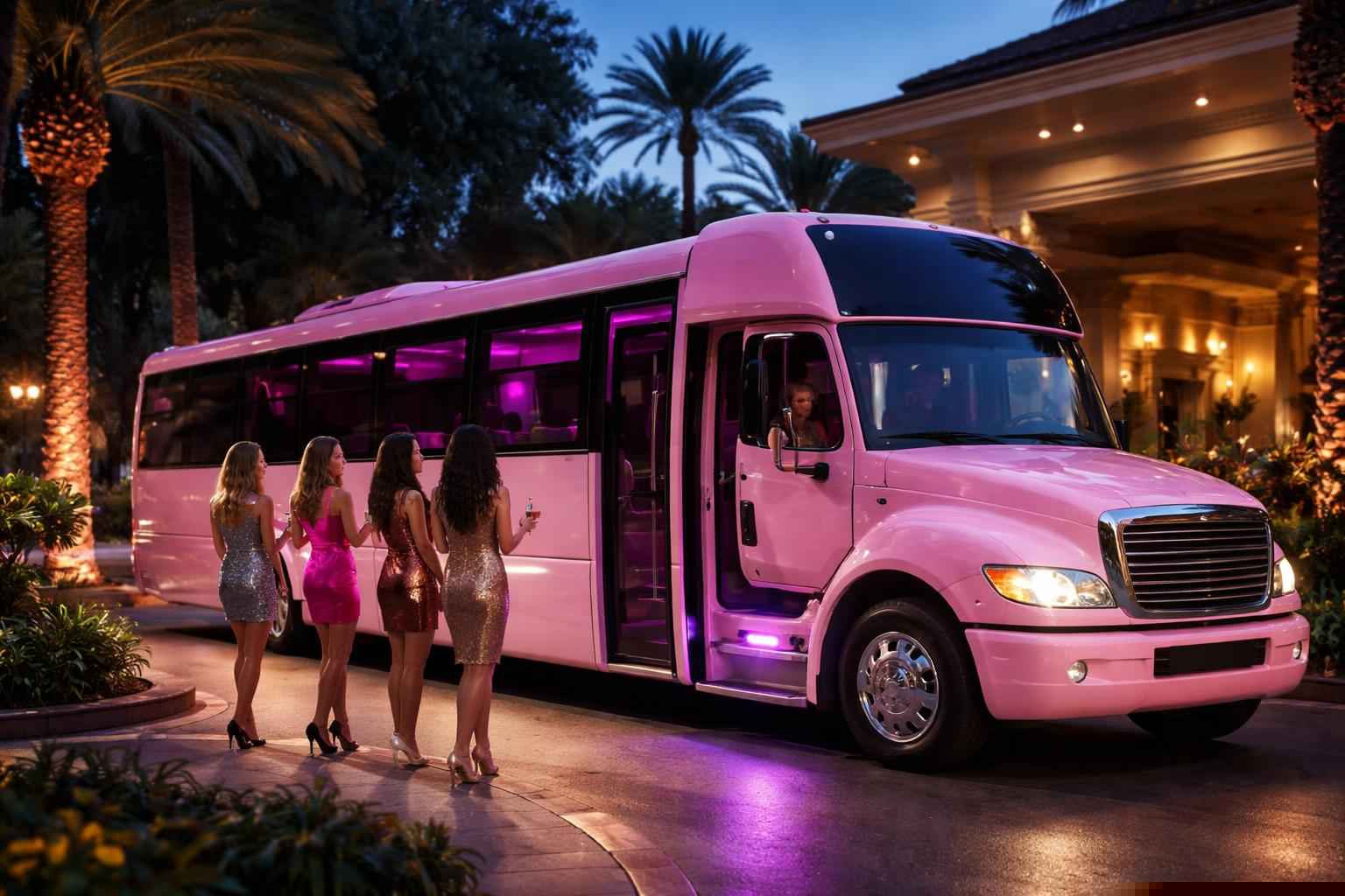 Best Pink Party Bus Company Near Me