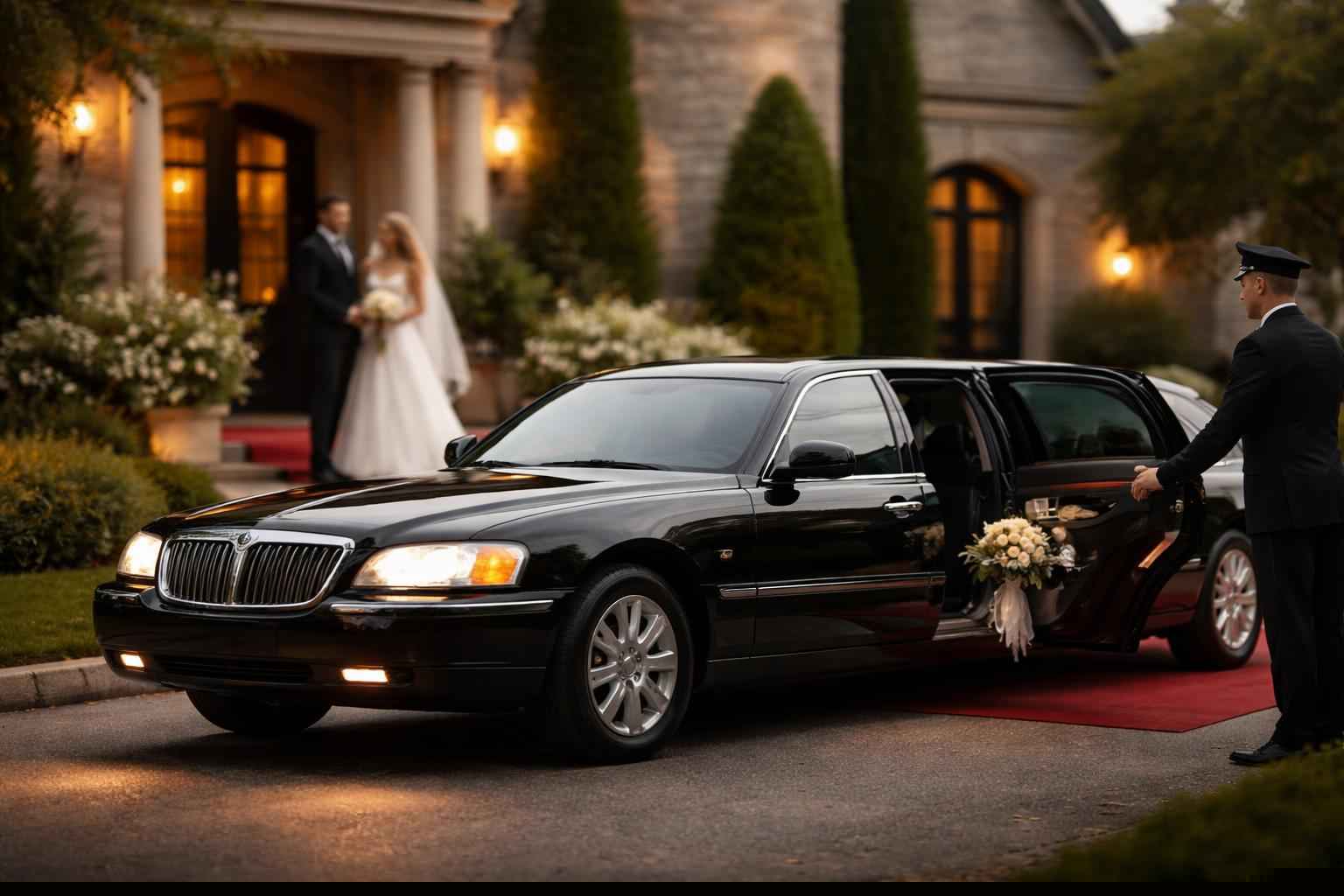 Black Limo Wedding Transportation Service