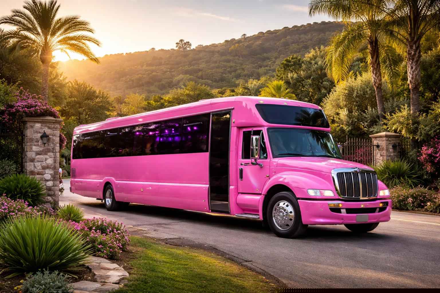 How Much Is A Pink Party Bus In Elfin Forest?