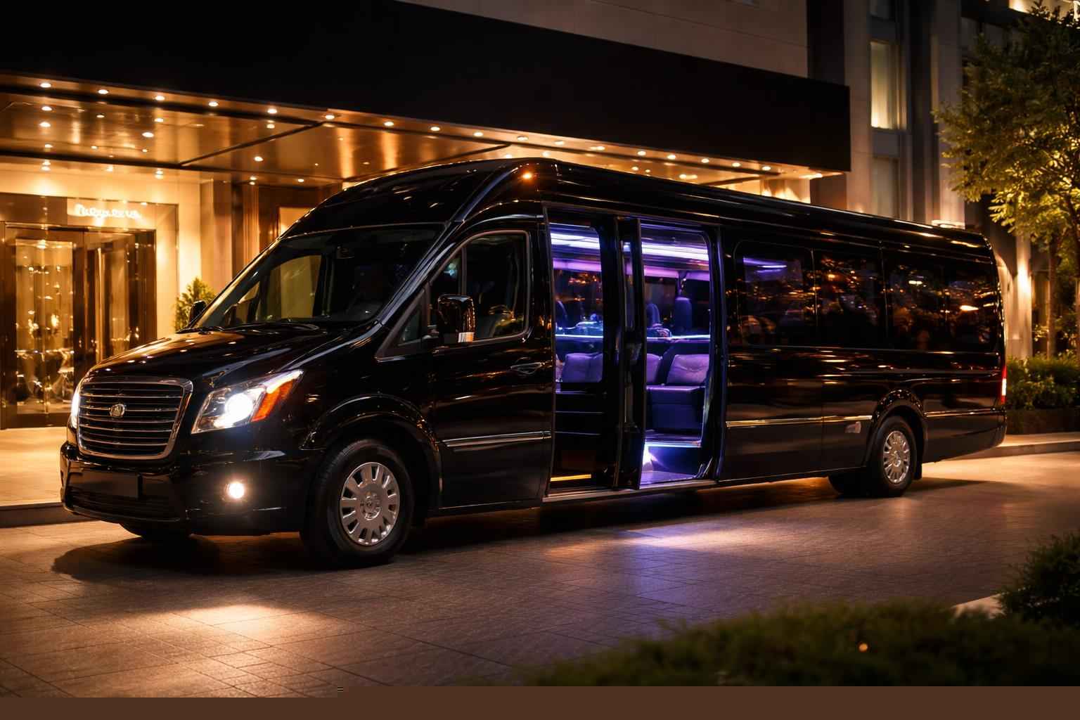 Luxury Black Party Bus Rental Near Me