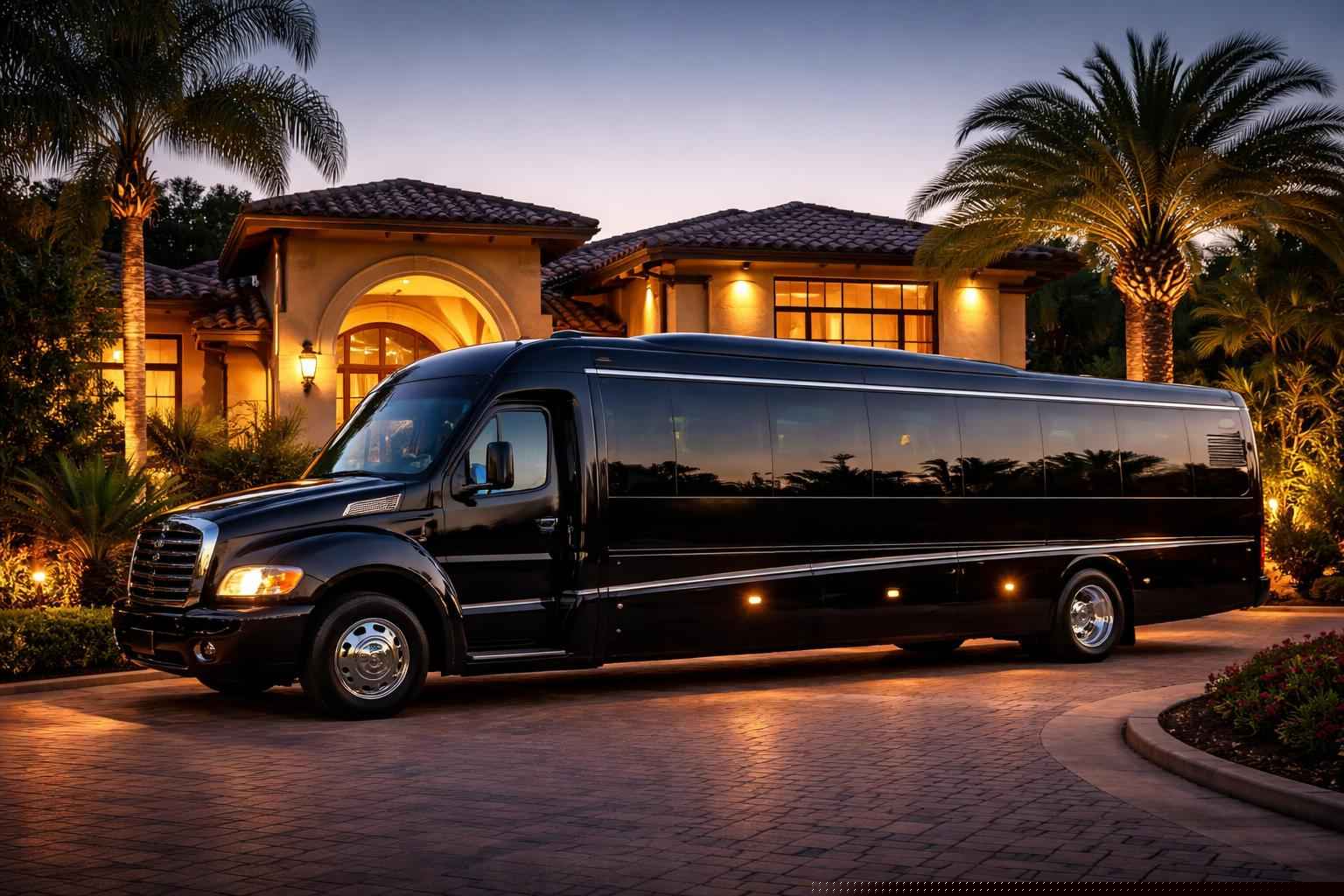 Luxury Limo Bus Service Near Casa De Oro