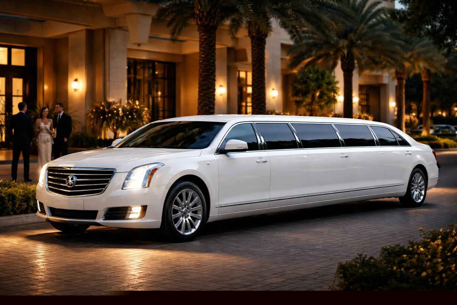 Luxury White Limousine Rental Near Me