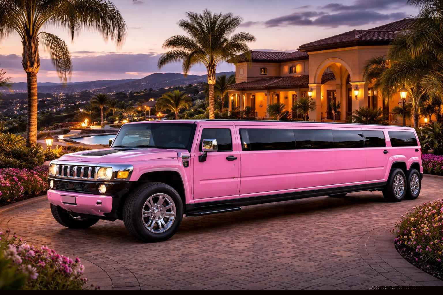 Pink Hummer Limo Rental In Casa De Oro Mount Helix
