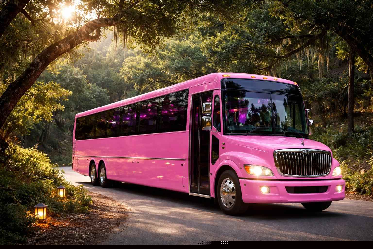 Pink Party Bus Near Me In Elfin Forest