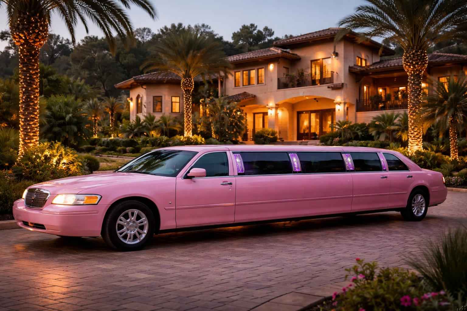 Pink Prom Limo Rental In Casa De Oro Mount Helix