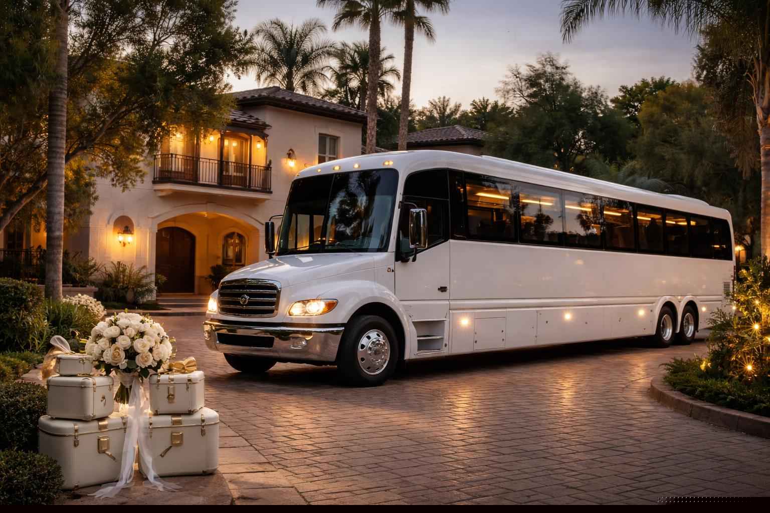Wedding Bus Rental Casa De Oro Mount Helix CA