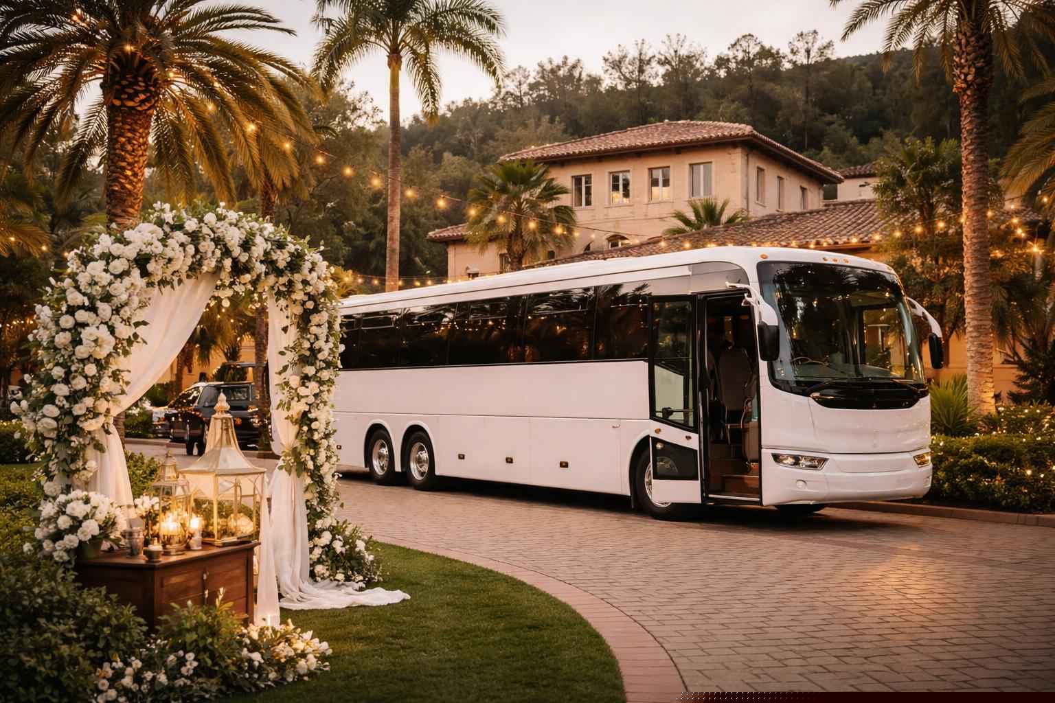 Wedding Charter Bus Rental Near Casa De Oro