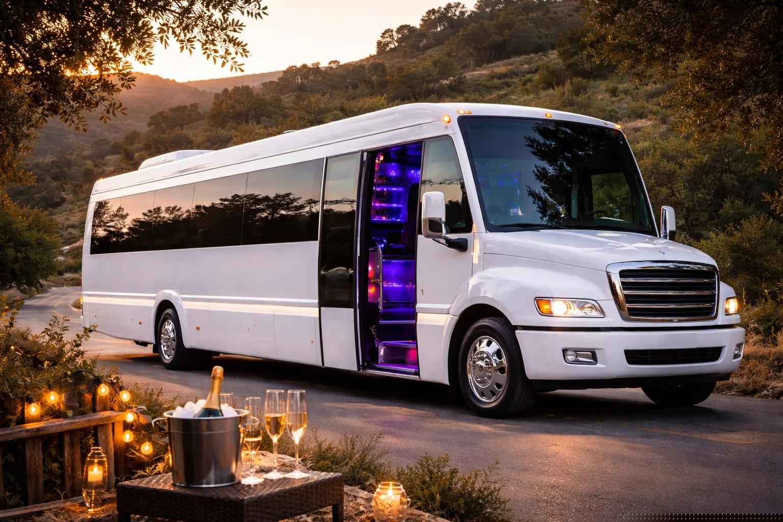 What Is Included In A White Party Bus Rental?