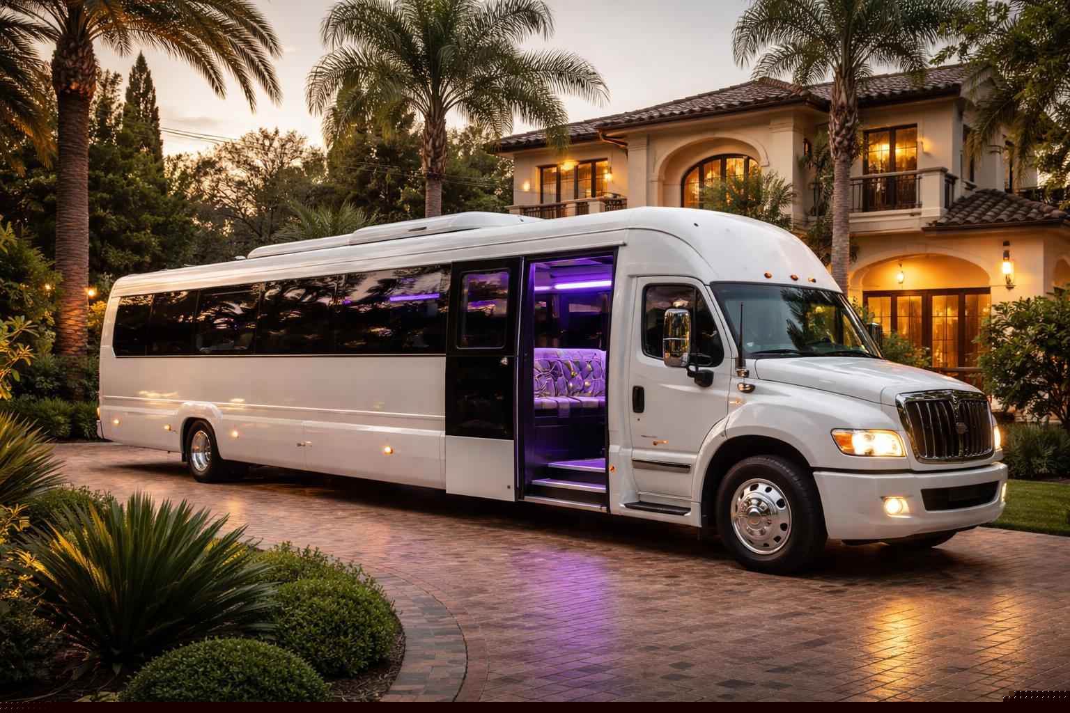What Is Included With A White Party Bus Rental?