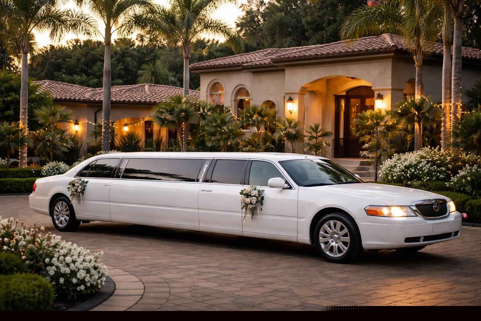 White Wedding Limo Rental In Casa De Oro Mount Helix